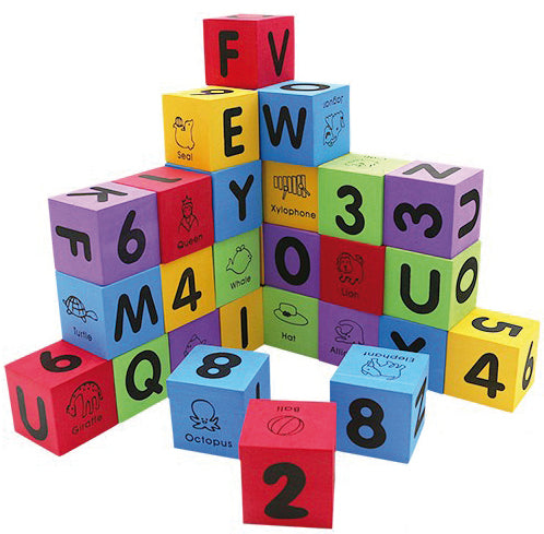 Set Cubos Foam Alfabeto y Números