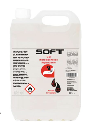 Gel Hidroalcohólico Soft 5 Litros