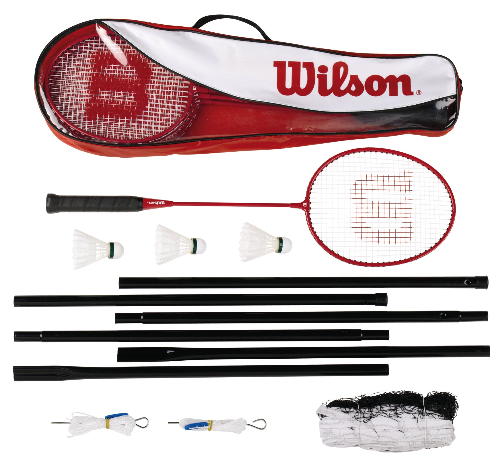 WILSON SET 4 RAQUETAS Y RED